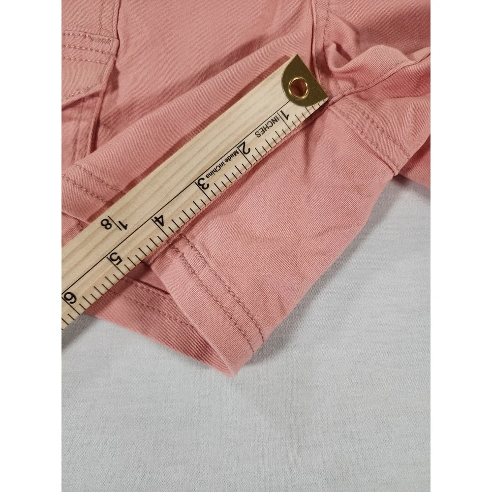 Market & Spruce Cargo Shorts Womens 8 Casual Pink Cotton Blend Stretch Utility